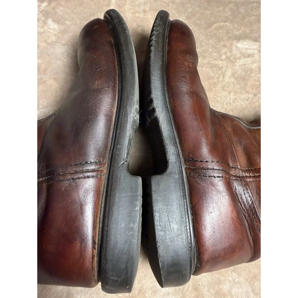 Vintage Red Wing SuperSole Steel Toe Lined Brown Leather Boots 9.5 D USA